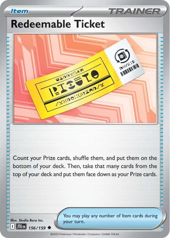 156/159 Redeemable Ticket