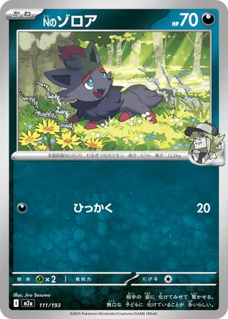 111/193 N's Zorua