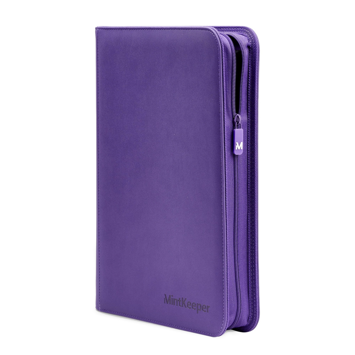 MintKeeper - 9 Pocket Premium Zip Trading Card Binder - Purple