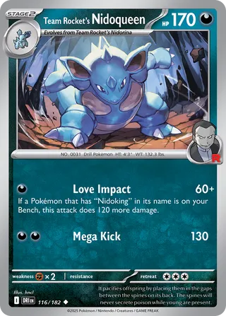 116/182 Team Rocket's Nidoqueen
