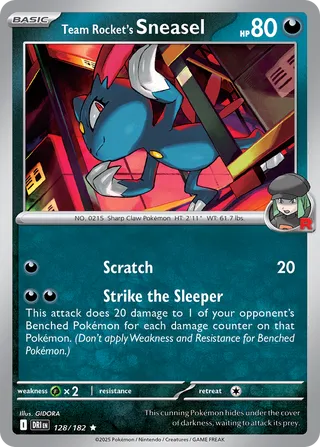 128/182 Team Rocket's Sneasel