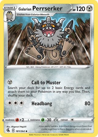 181/264 Galarian Perrserker