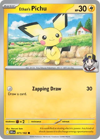 071/182 Ethan's Pichu