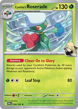 008/182 Cynthia's Roserade