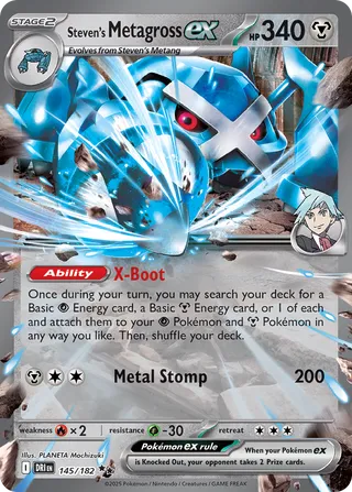 145/182 Steven's Metagross ex