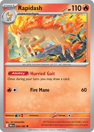 030/182 Rapidash