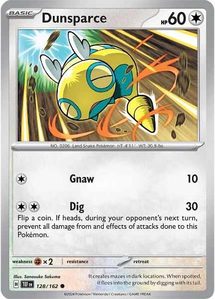 128/162 Dunsparce