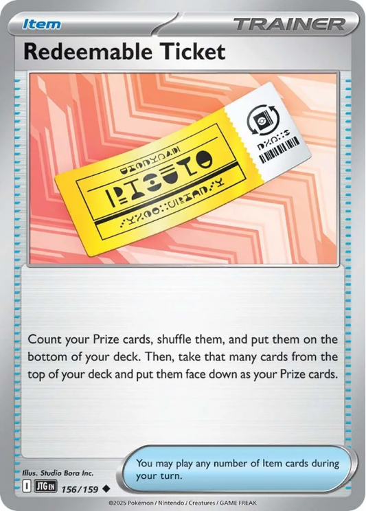 156/159 Redeemable Ticket
