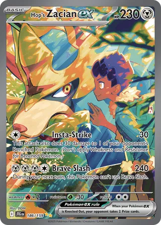 186/159 Hop's Zacian ex