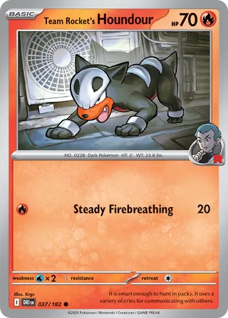 037/182 Team Rocket's Houndour