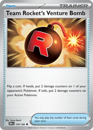 179/182 Team Rocket's Venture Bomb