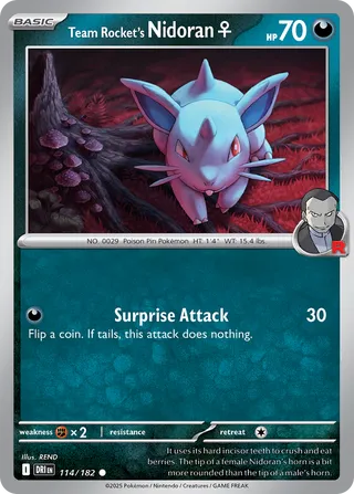 114/182 Team Rocket's Nidoran
