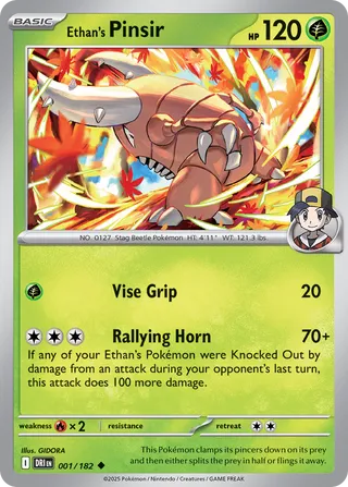 001/182 Ethan's Pinsir