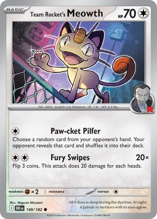 149/182 Team Rocket's Meowth