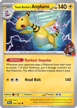 074/182 Team Rocket's Ampharos