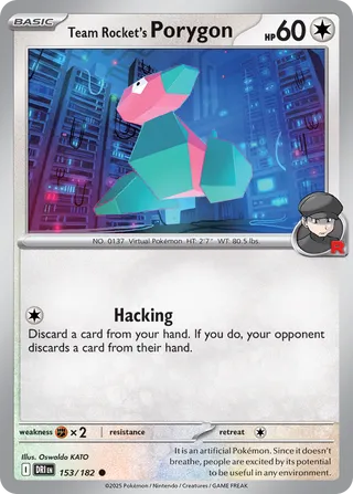 153/182 Team Rocket's Porygon