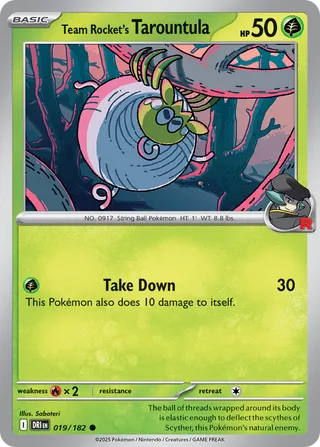 019/182 Team Rocket's Tarountula