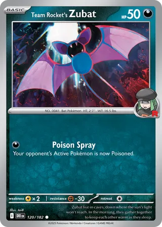 120/182 Team Rocket's Zubat