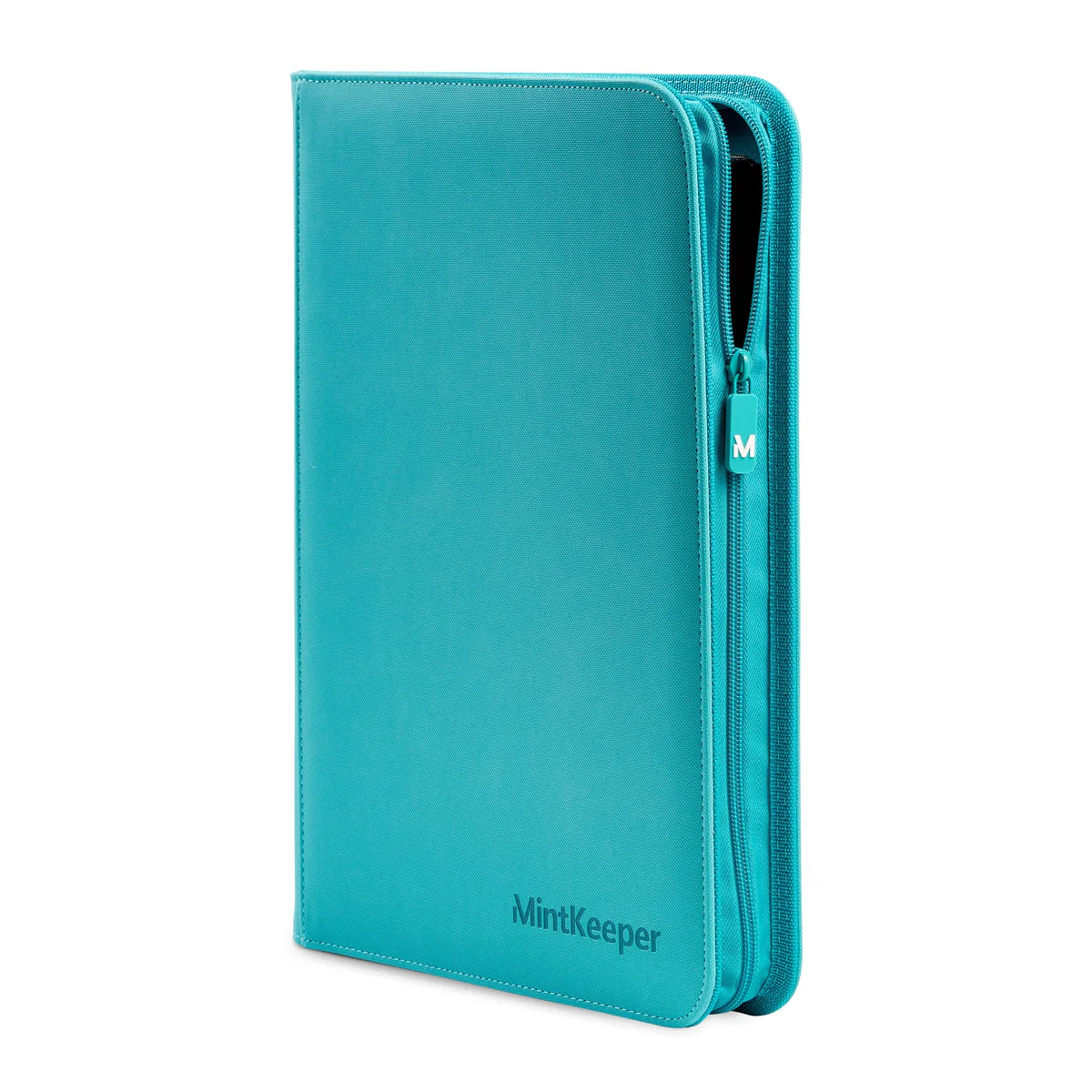 MintKeeper - 9 Pocket Premium Zip Trading Card Binder - Aqua