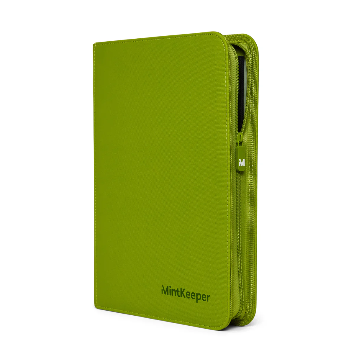 MintKeeper - 9 Pocket Premium Zip Trading Card Binder - Lime Green