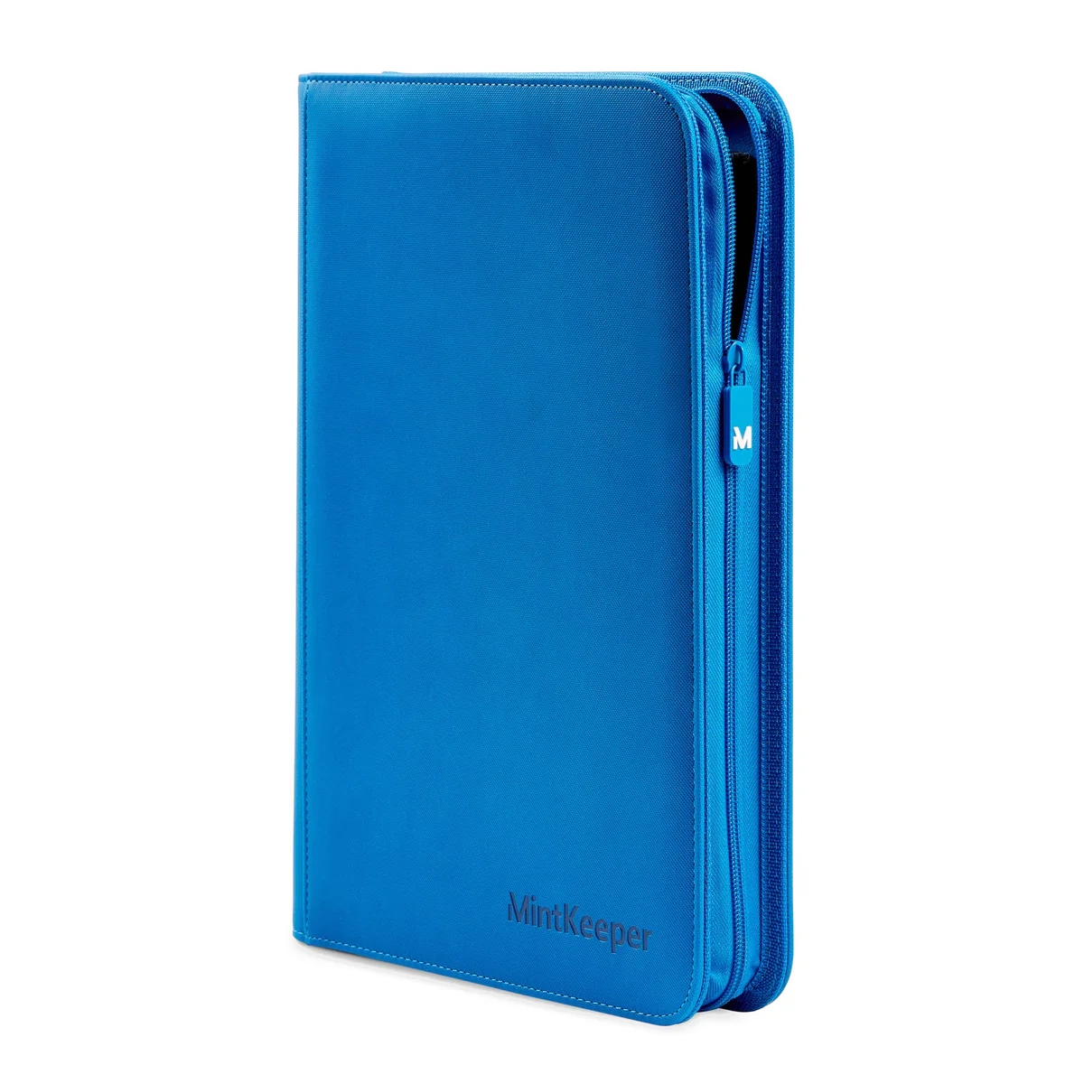 MintKeeper - 9 Pocket Premium Zip Trading Card Binder - Blue