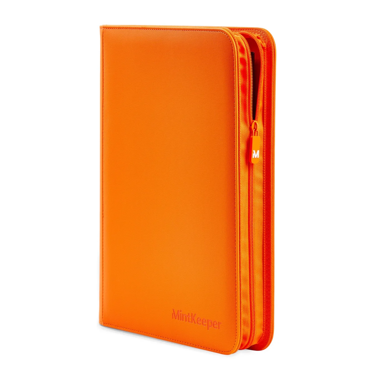 MintKeeper - 9 Pocket Premium Zip Trading Card Binder - Orange