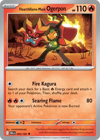 044/182 Hearthflame Mask Ogerpon