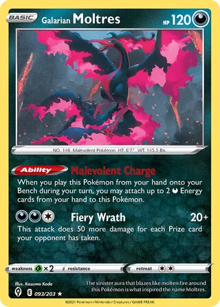 093/203 Galarian Moltres