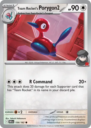 154/182 Team Rocket's Porygon2