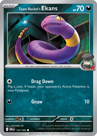 112/182 Team Rocket's Ekans
