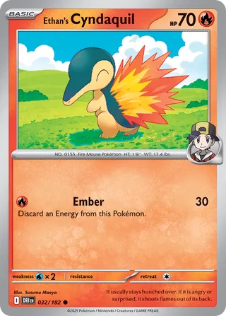 032/182 Ethan's Cyndaquil