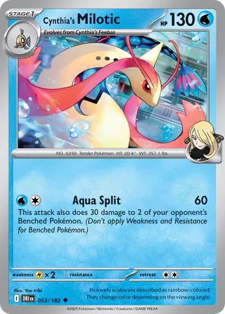 053/182 Cynthia's Milotic