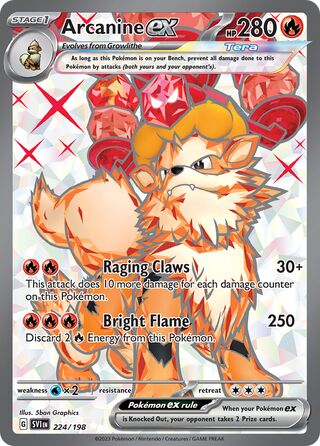 224/198 Arcanine ex