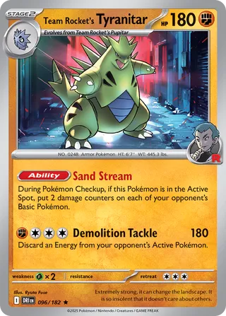 096/182 Team Rocket's Tyranitar