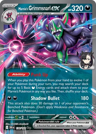 136/182 Marnie's Grimmsnarl ex