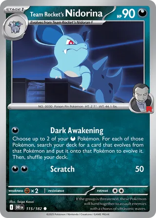 115/182 Team Rocket's Nidorina