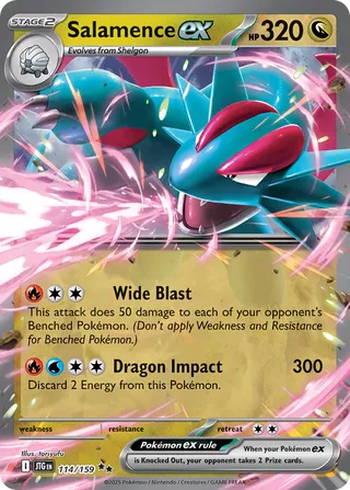 114/159 Salamence ex