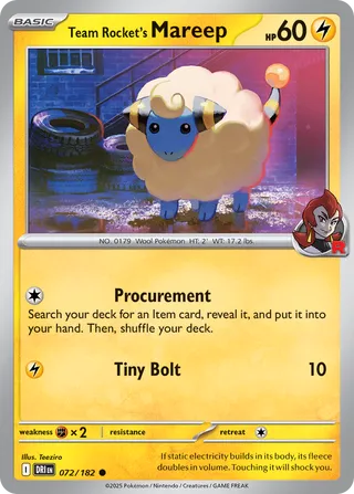 072/182 Team Rocket's Mareep